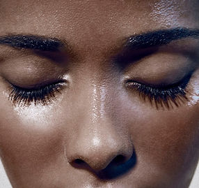 woman getting a facial